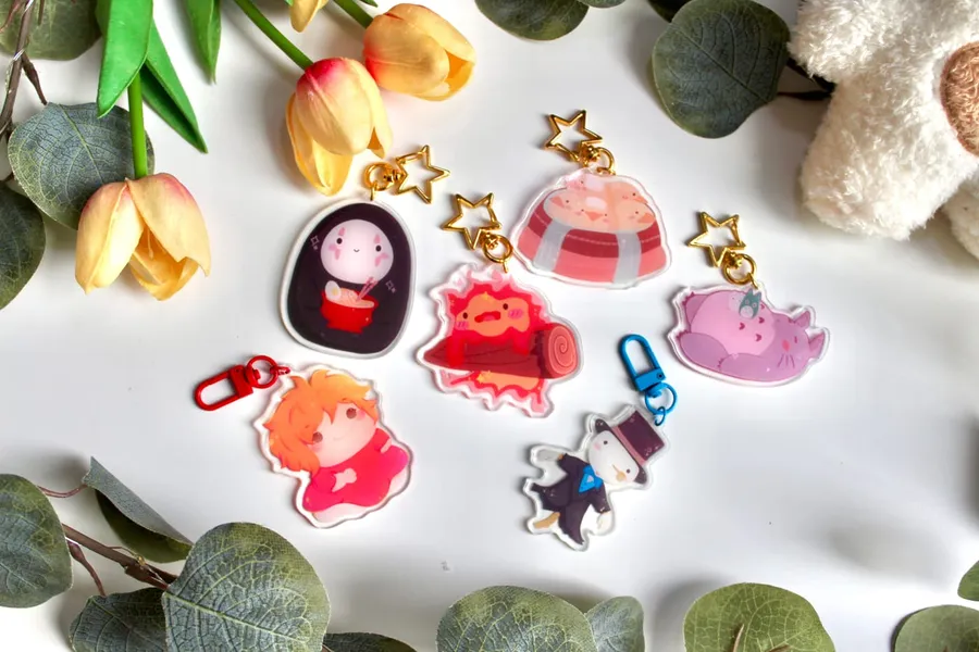 Calcifer Keychain