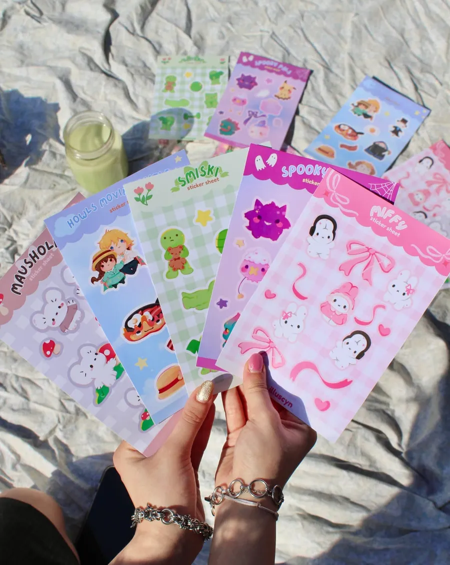 Smiski Sticker Sheet