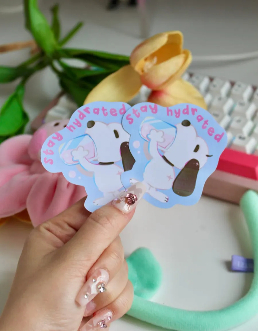 Stay Hydrated Snoopy Sticker